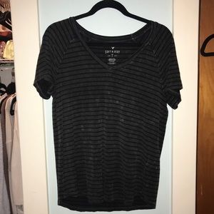 Soft and sexy rustic striped t-shirt